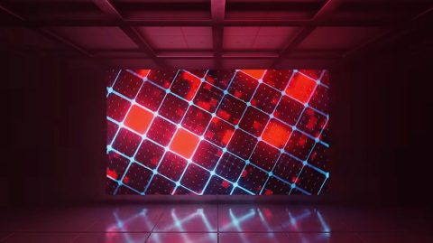 Visuel de Motion Design réalisé avec Blender, illustrant des animations 3D et des éléments graphiques dynamiques.