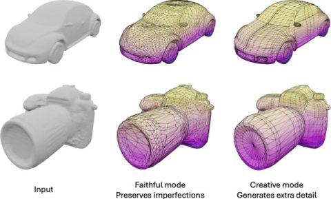 Modélisation 3D Workflow créatif Remesher AI